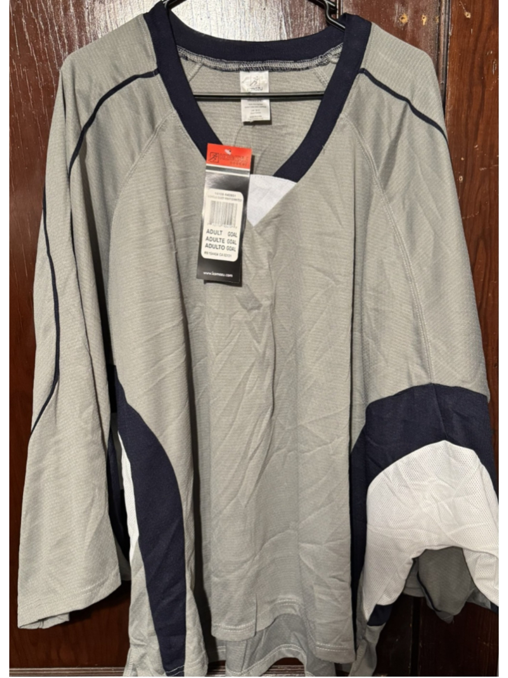 Kamazu Blank Practice Hockey Jersey Gray Men’s Size XL (?) New With Tags